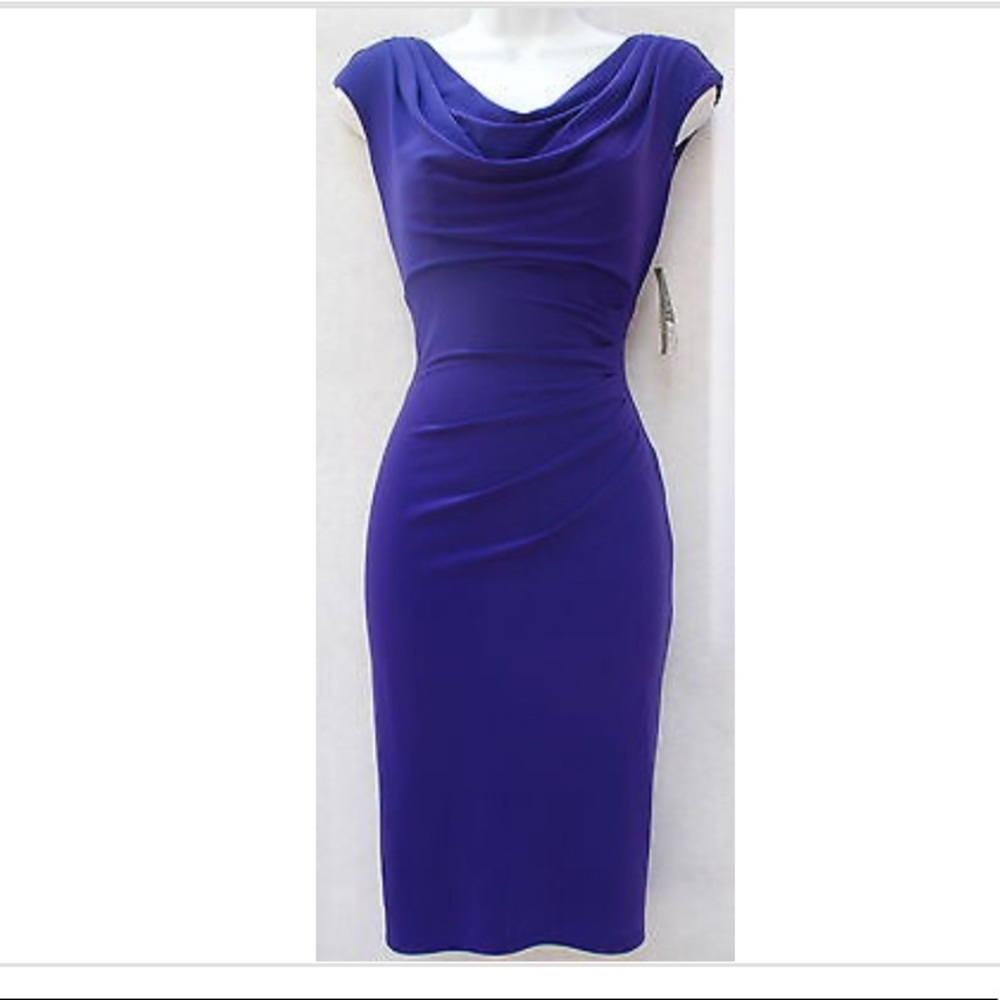 Ralph Lauren royal blue jersey dress